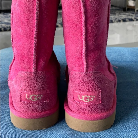 UGG Other - UGG sparkling pink boots Girls size 4. Ladies size 6. EUC!